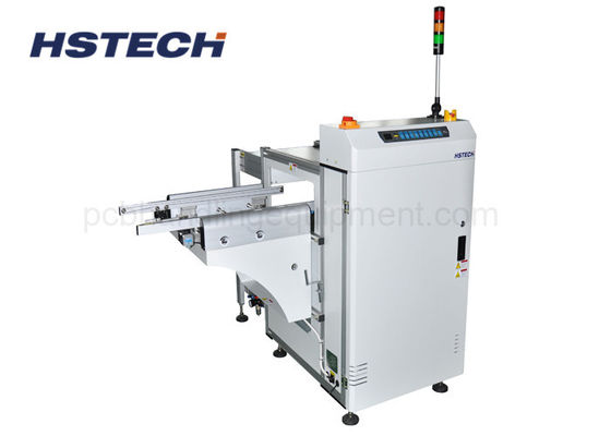 Un buen precio. 390mm ancho 3 cargadores 20M/min 90 grados botón LED descargador de PCB automático en línea