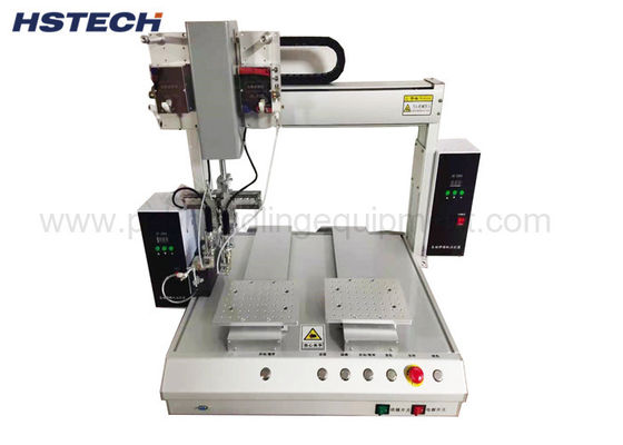 Un buen precio. Robot de soldadura automática de doble plataforma RS232 de 300 mm/S en línea