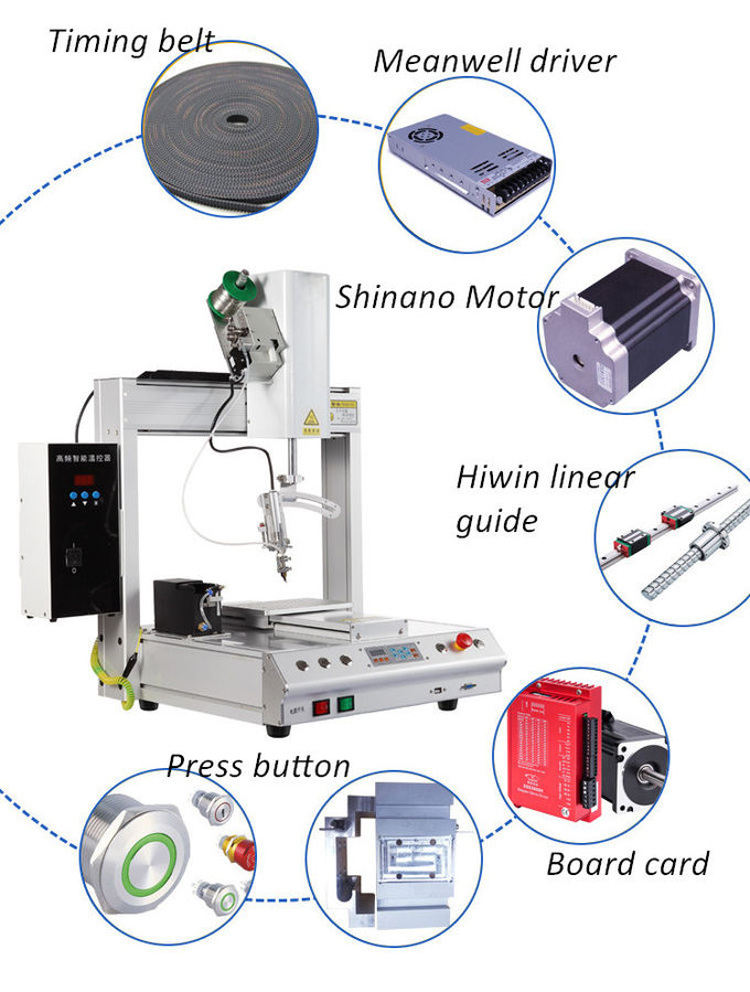 Manual Programming Stepper Motor Timing Belt Desktop Auto Soldering Machine​ HS-S331R